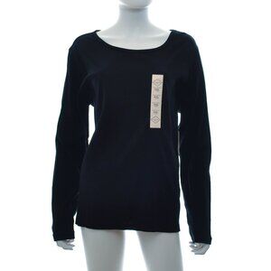 NWT St. John's Bay Black Long Sleeve Tee